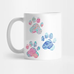 Preppy Paw Print Trio Mug